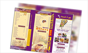 menus design Portfolio
