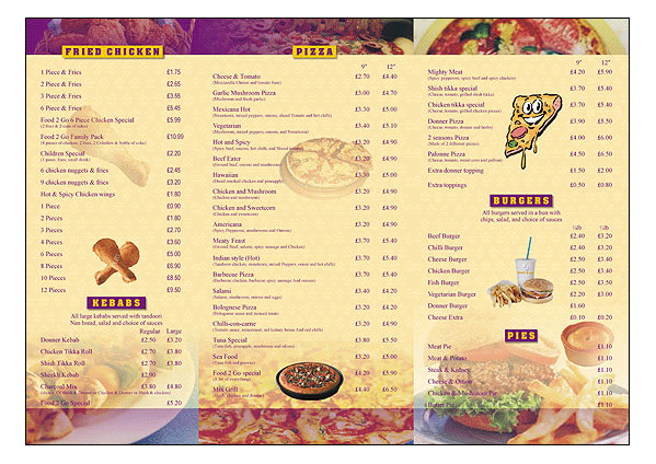 Menu Design Delhi